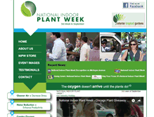Tablet Screenshot of nationalindoorplantweek.com